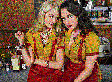The premise of 2 Broke Girls is further highlighted with how each episode runs, and ends. DH photo
