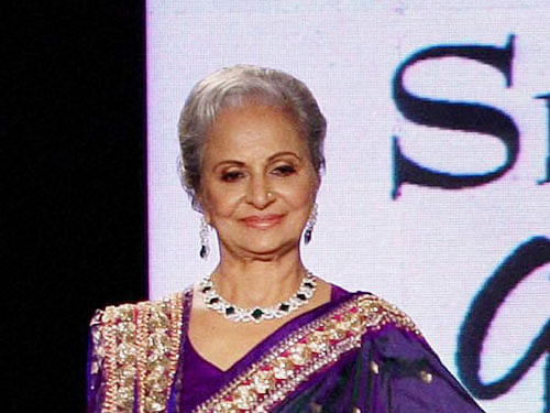 Veteran actress Waheeda Rehman says she is not keen on working in movies anymore and wants to bid farewell to the film industry. PTI Photo