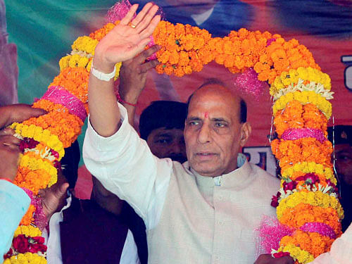 BJP chief Rajnath Singh, who is contesting from Lucknow seat, was the Chief Minister of Uttar Pradesh between October 28, 2000, and March 7, 2002. PTI file photo