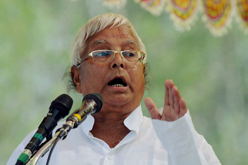 No alliance with Congress in 5 assembly seats, says Lalu, PTI photo