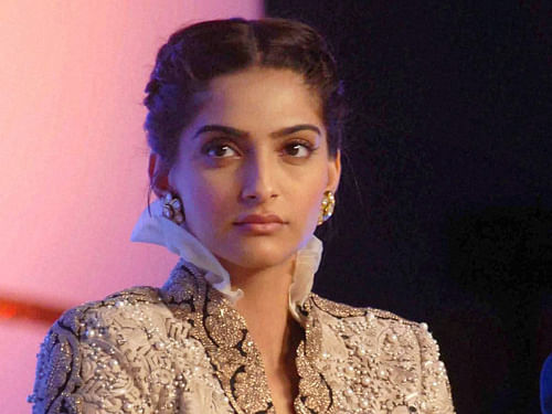 Actress Sonam Kapoor says she is nervous to see her younger brother Harshvardhan on-screen, PTI photo