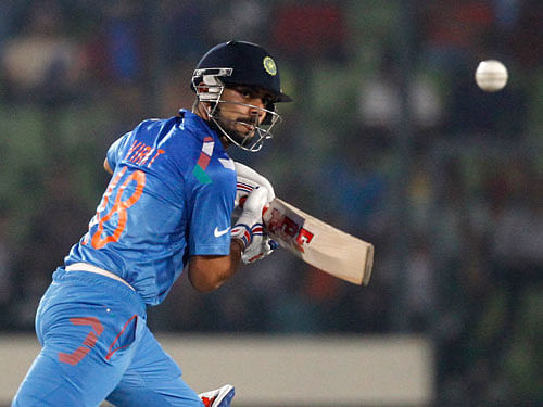 Virat Kohli has become the first Indian player and the second to post four half-centuries in a T20I tournament.