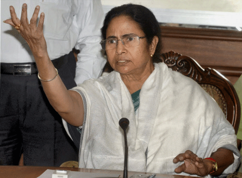 In a showdown with the Election Commission of India on transfer of a DM and five SPs, West Bengal Chief Minister Mamata Banerjee said transfers had been ordered without consulting the state government, PTI file photo