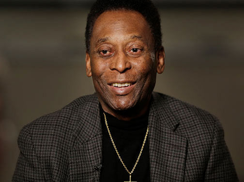 Pele has unveiled an unusual line of diamonds using strands of the football legend's own hair, local media reported. AP file photo