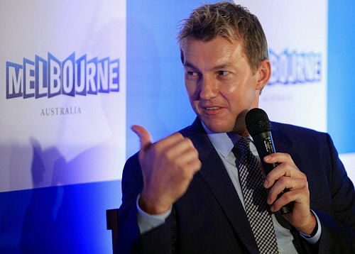 Former Australian pacer Brett Lee ties knot with girlfriend Lana Anderson. PTI Image