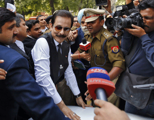 The Supreme Court Wednesday declined plea by Sahara Group chief Subrata Roy seeking to be placed under house arrest, instead of continuing to be lodged in the Tihar Jail, in order to mobilise Rs.10,000 crore to return investors money - a condition to secure his release from jail. Reuters File Photo