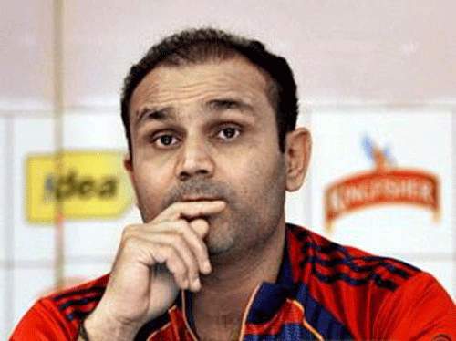 Cricketer Virender Sehwag. File photo - PTI