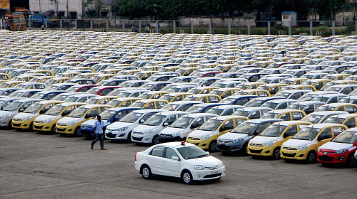 Car sales in India fell for the second consecutive fiscal in 2013-14 with a drop of 4.65 per cent as the auto industry continued to struggle with demand slump due to a sluggish economy that has led to an estimated job loss of around 1.5 lakh across the entire value chain. PTI File Photo