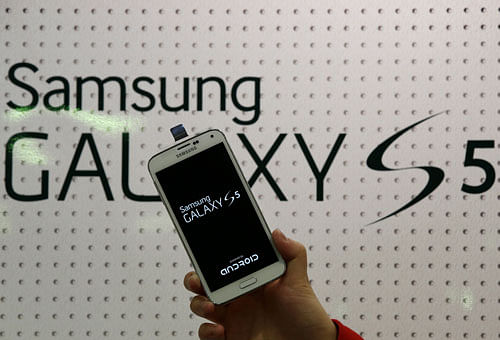 The fifth generation of Samsung Electronics' flagship Galaxy S smartphone will be available for Rs 51,500 starting today. AP