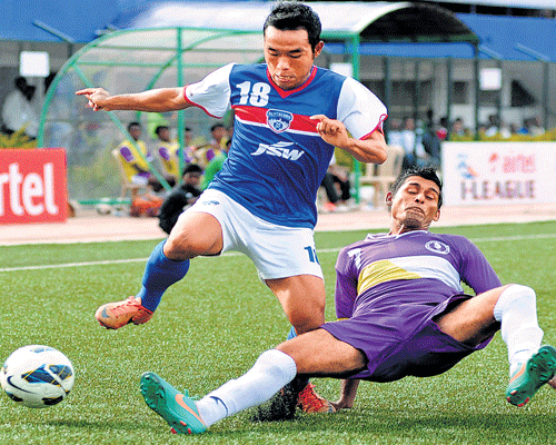 Beikhokhei Beingaichho (left), with his creative midfield play, has been crucial to Bengaluru FC's good run. DH photo