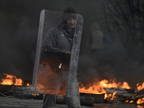 Protestors also seized control of the mayor's office Sunday in Mariupol, another eastern Ukranian city. Reuters photo
