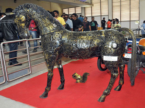 Horse made out of spare parts. DH Photo