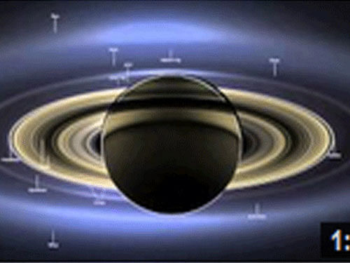 NASA's Cassini spacecraft has documented the formation of a small icy object within the rings of Saturn that may be a new moon probably no more than half a mile in diameter. Tv Grab