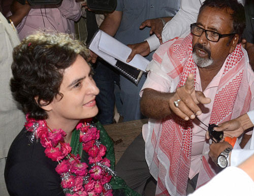 Priyanka Gandhi today kick-started the poll campaign in her mother Sonia Gandhi's constituency Rae Bareli. PTI image