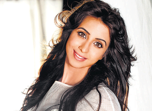 Sanjjanaa has been busy shuttling between film shoots and lending her own bit to election campaign. DH photo