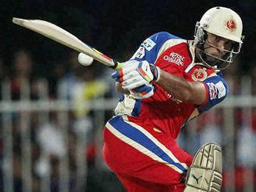 Yuvraj Singh of the Royal Challengers Bangalore during match 2 of the Pepsi Indian Premier League Season 7 between the Delhi Daredevils and The Royal Challengers Bangalore held at the Sharjah Cricket Stadium, Sharjah, United Arab Emirates on Thursday. PTI Photo