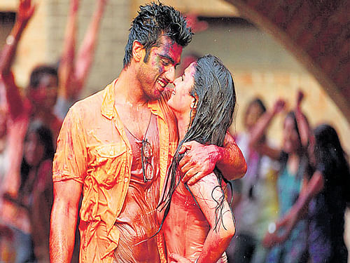 Arjun Kapoor and Alia Bhatt in the film '2 States'.