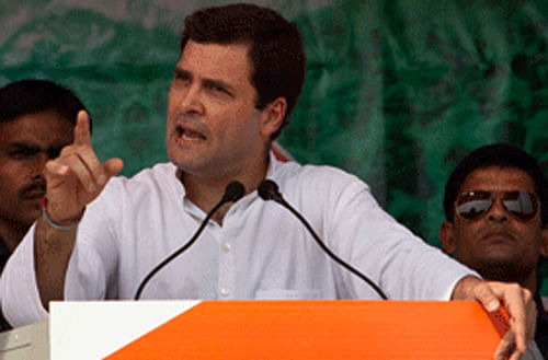 Hitting hard on the Mamata Banerjee government on the multi-crore Saradha ponzi scam, Rahul Gandhi today accused it of not taking action against those involved and instead trying to save them. / PTI file image