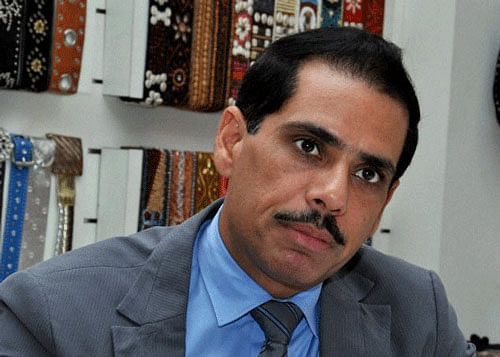 The BJP has raised its pitch on Robert Vadra issue. All of its top leaders who are canvassing in different parts of the country made it a point to attack Gandhi family by raising controversial business practices of Priyanka Gandhi's husband.  PTI photo