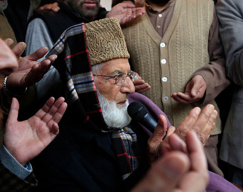 Sanjay Saraf, who belongs to a party which is part of the NDA, today confirmed that he had met Syed Ali Shah Geelani but dismissed reports that he had carried any message from Narendra Modi to the hardline Hurriyat leader. / AP Photo of Syed Ali Shah Geelani