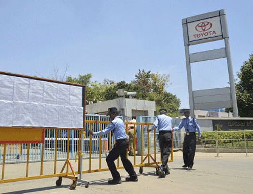 The Karnataka government has ordered Toyota India and its workers' union to restore normalcy in operations with immediate effect, after there was no let-up in the month-long standoff. / Reuters file image
