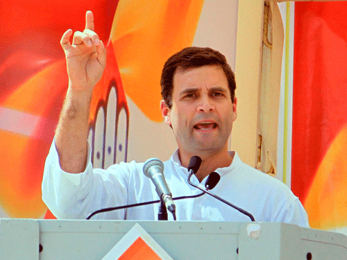 Congress vice president Rahul Gandhi Monday said in future also, the party will stand alone in Tamil Nadu and bring a government liked by the people. PTI Photo