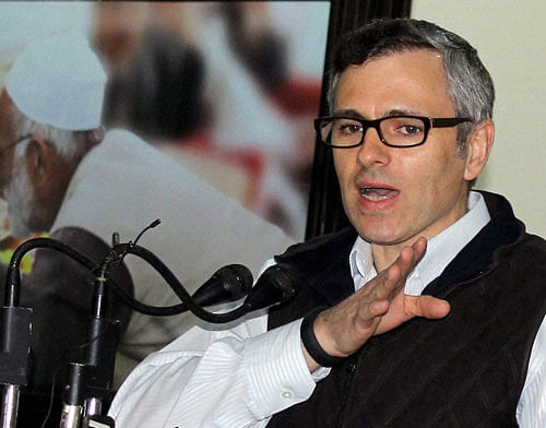 Jammu and Kashmir Chief Minister Omar Abdullah Tuesday condemned the killing of three people in south Kashmir's Pulwama district asserting that the act of terrorism was meant to scare away voters. / PTI file Photo