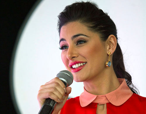 Nargis Fakhri was seen screaming expletives in a video recording during the shooting of ''Main Tera Hero'' and she said that she was scared and expressed her terror. AP File Photo