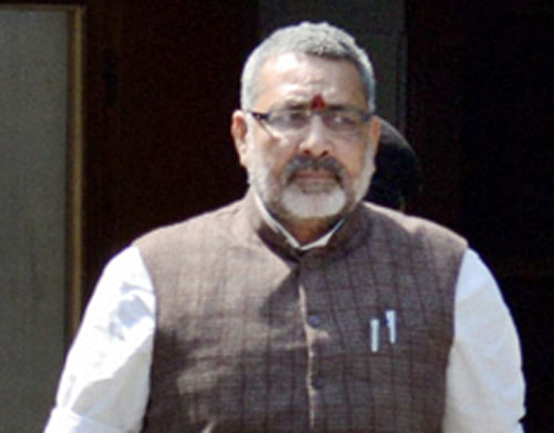 Bihar BJP leader Giriraj Singh is likely to be arrested soon for his remark that critics of prime ministerial candidate Narendra Modi will be sent to Pakistan, a poll panel official said here Tuesday. / PTI file photo