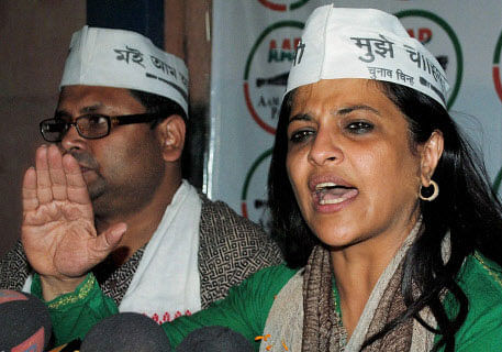 AAP leader Shazia Ilmi was at the centre of a controversy today over her remarks that Muslims should become communal for their own good when they vote this time and not be too secular. PTI  photo