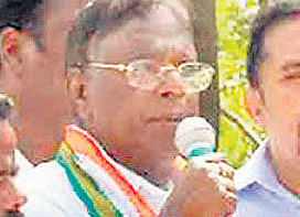 V Narayanasamy, Minister of State in the Prime Minister's Office, is under severe pressure to retain the lone Puducherry Lok Sabha seat where he is facing a tough multi-conered contest. File photo