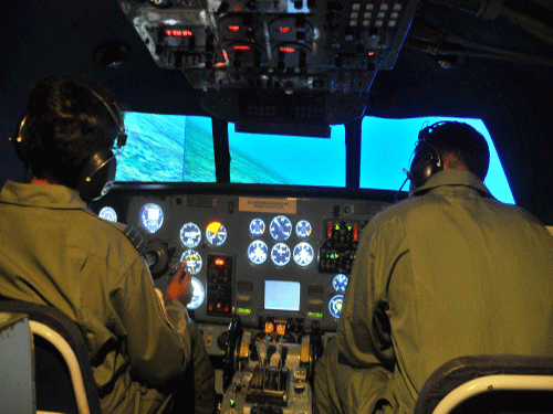 Pentagon's research arm has come up with a plan to replace flight crews with 'full-time' robots and turn the pilot into a high-level 'mission supervisor' issuing commands through a touch screen. DH photo. For representation purpose