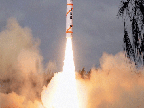 India Wednesday test fired its Akash surface-to-air missile from a defence base in Odisha, an official said. PTI file photo. For representation purpose