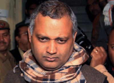 AAP leader Somnath Bharti was today assaulted allegedly by BJP workers at the Assi ghat here when he went there to participate in an election-related programme. PTI photo