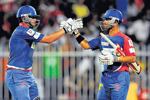 Ross Taylor (left) and JP Duminy need to fire for Delhi Daredevils. PTI