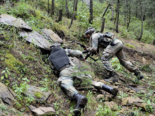 Security forces today launched a search operation in Shopian district of south Kashmir to flush out hiding militants, triggering a gunfight. PTI file photo. For representation purpose
