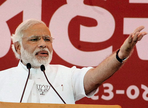 BJP's prime ministerial candidate Narendra Modi Friday called upon electorate in the country to punish the ''Maa-Beta'' (mother-son) government in the country by voting it out. PTI