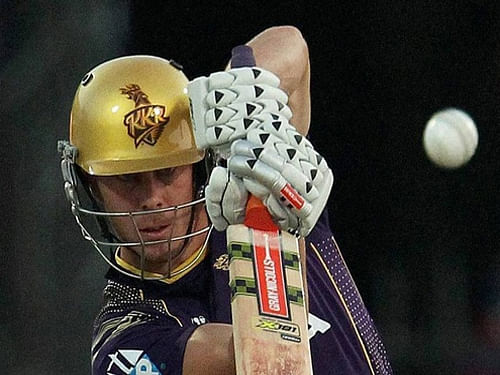 Chris Lynn's screamer of a catch in the IPL match against Royal Challengers Bangalore took the Twitter world by storm with fans pouring out their amazement for the acrobatic effort which sealed a two-run win for Kolkata Knight Riders. PTI Photo