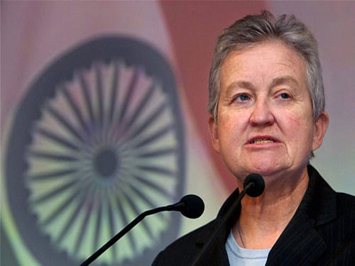 Nancy Powell, who resigned from the post of US Ambassador to India earlier this month, said '...as I close out my tenure as Ambassador to retire to my new home in Delaware. In the intervening two years, we have accomplished a great deal and we have also weathered a few storms.' PTI file photo