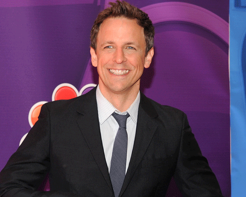 TV anchor Seth Meyers is billed as the host for the upcoming Primetime Emmy Awards / AP Photo