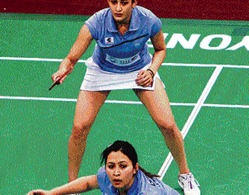 awesome twosome India's Jwala Gutta and Ashwini  Ponnappa reached semis of Asian meet on Friday. file photo