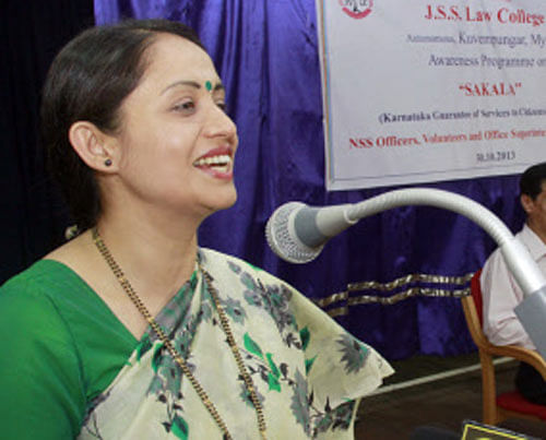 Shalini Rajneesh, Secretary, Department of Personnel and Administrative Reforms and Mission Director, Sakaala. DH photo