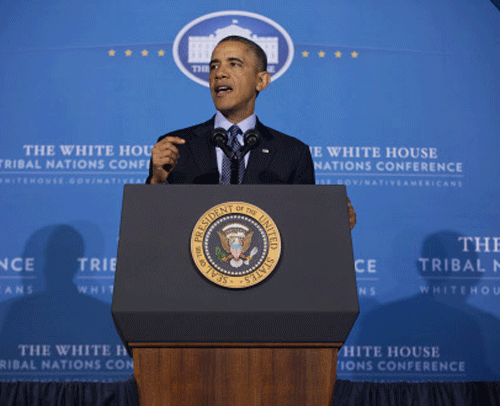 President Barack Obama the United States did not use its military might to 'impose things' on others. AP Photo
