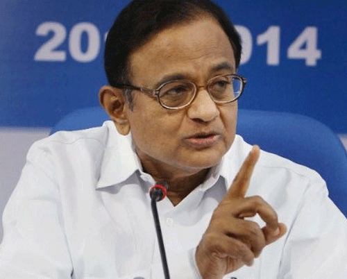 Chidambaram, however, said there has been shortfall in overall tax collection in the last fiscal. PTI photo