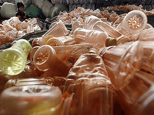 Finished drinking your bottle of water? Now eat it! A design student in UK has developed an edible 'bottle' of water that could rid the world of excess plastic waste. Reuters file photo. For representation purpose