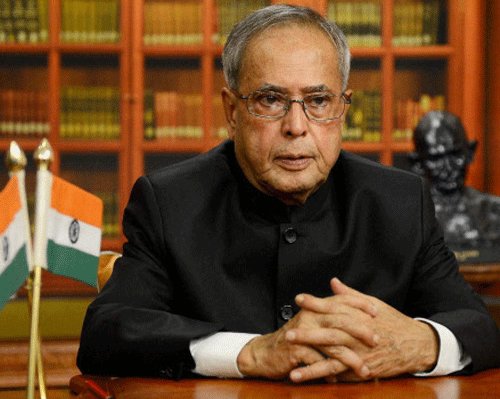 President Pranab Mukherjee today gave his approval for the dissolution of the Andhra Pradesh Assembly and a fresh proclamation for Central Rule in the state. PTI File Photo.