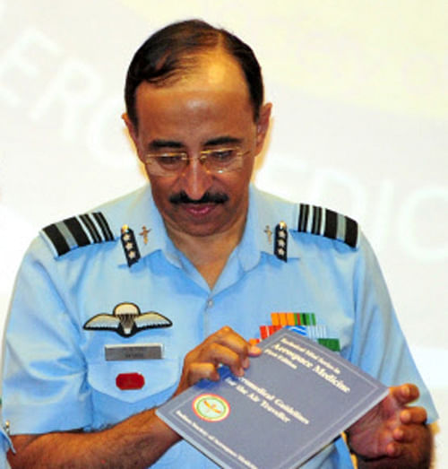Browne, an ace fighter pilot, had served as IAF chief between July 31, 2011 and December 31, 2013. DH file photo