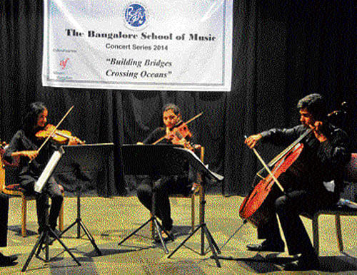 Bangaloreans, with a taste for all things instrumental and musical, headed to the auditorium of Bangalore School of Music, recently to watch four talented individuals come together as a string quartet in concert.