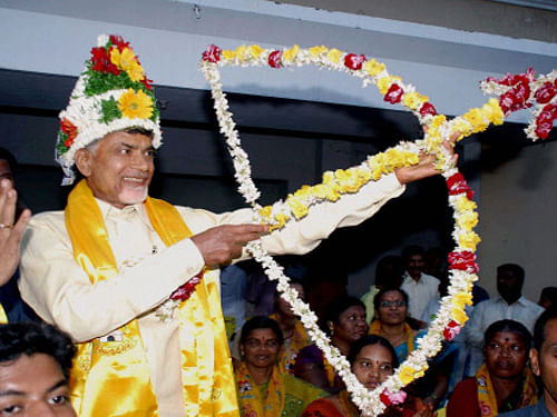 The Telugu Desam Party (TDP) chief told reporters that he cast his vote for the Bharatiya Janata Party (BJP). PTI photo