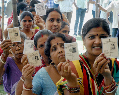 District Election Officer Ramesh Verma said the turnout was expected to be higher than the 71.32 percent recorded in the 2009 polls. PTI photo